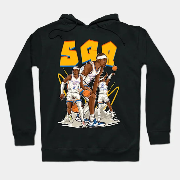 Shai Gilgeous-Alexander Sga Cartoon Hoodie