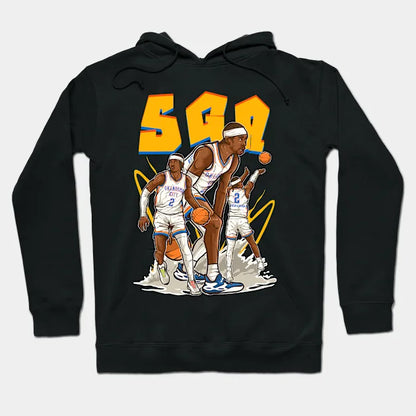 Shai Gilgeous-Alexander Sga Cartoon Hoodie