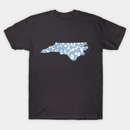 Unc North Carolina County Colors T-Shirt