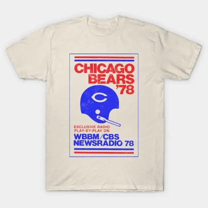 Chicago Bears 1978   --- Vintage Faded Look Design T-Shirt