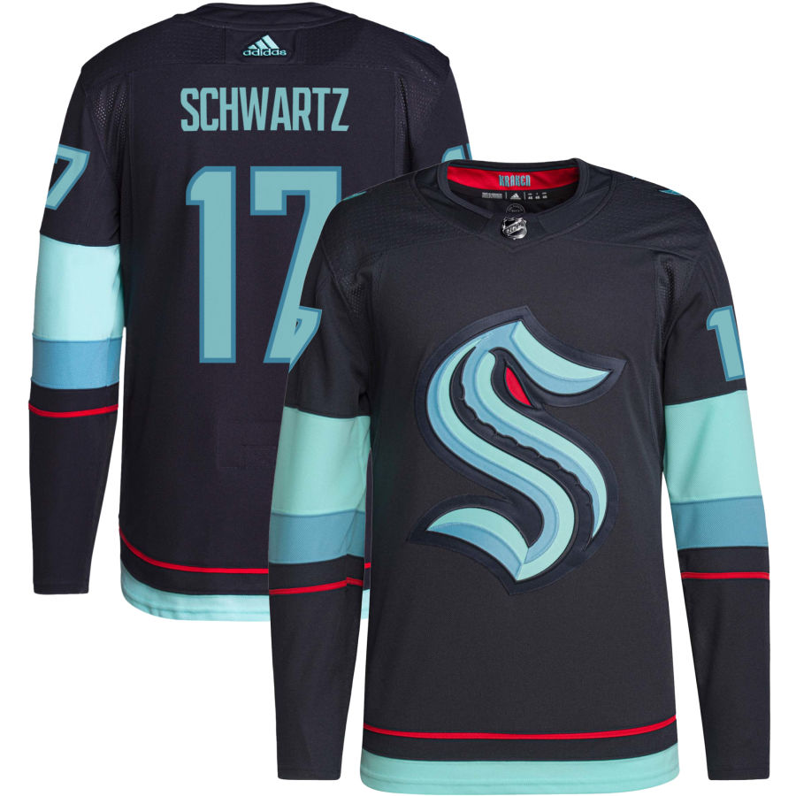 Jaden Schwartz Seattle Kraken Home Authentic Primegreen Jersey - Navy