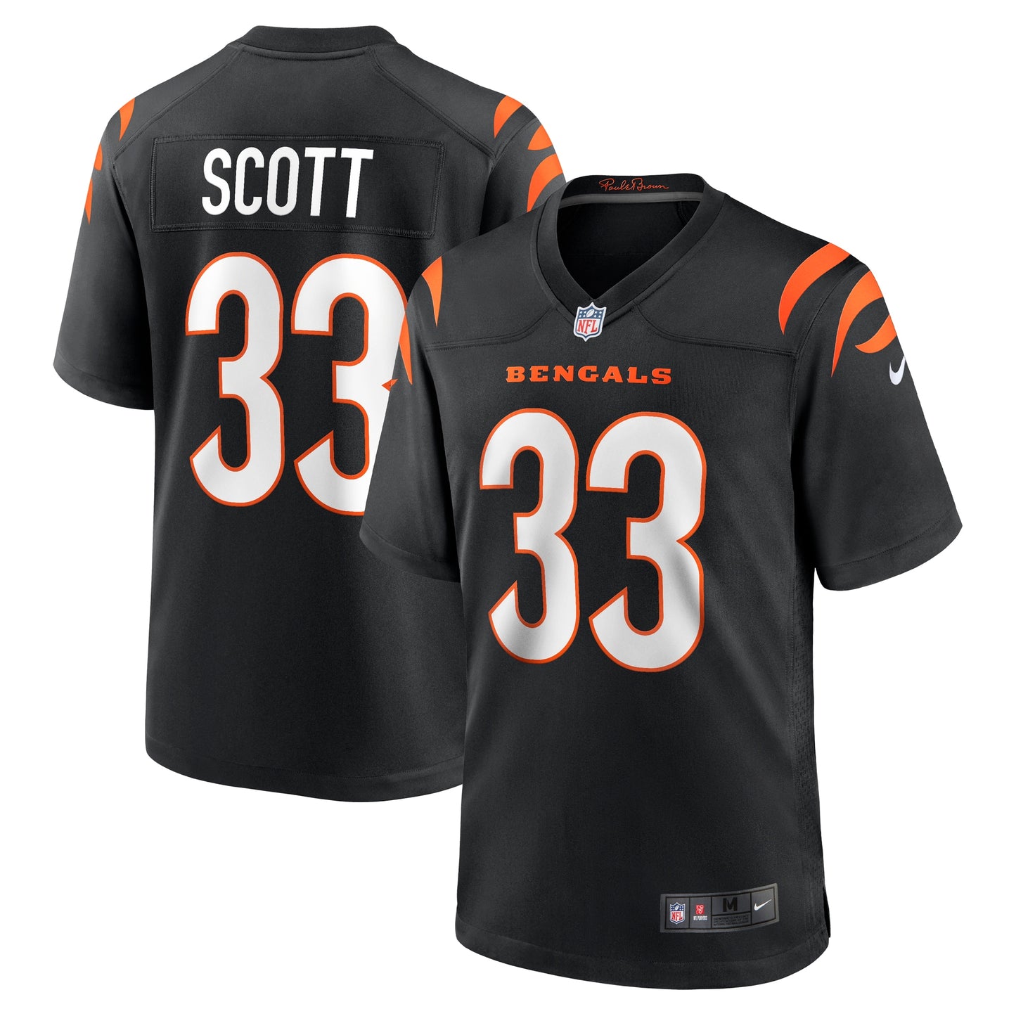 Nick Scott Cincinnati Bengals Game Player Jersey - Black