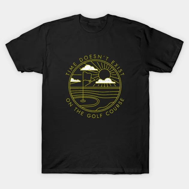 Time Doesn'T Exist On The Golf Course - Vintage Design T-Shirt
