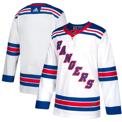 New York Rangers Away Authentic Blank Jersey - White