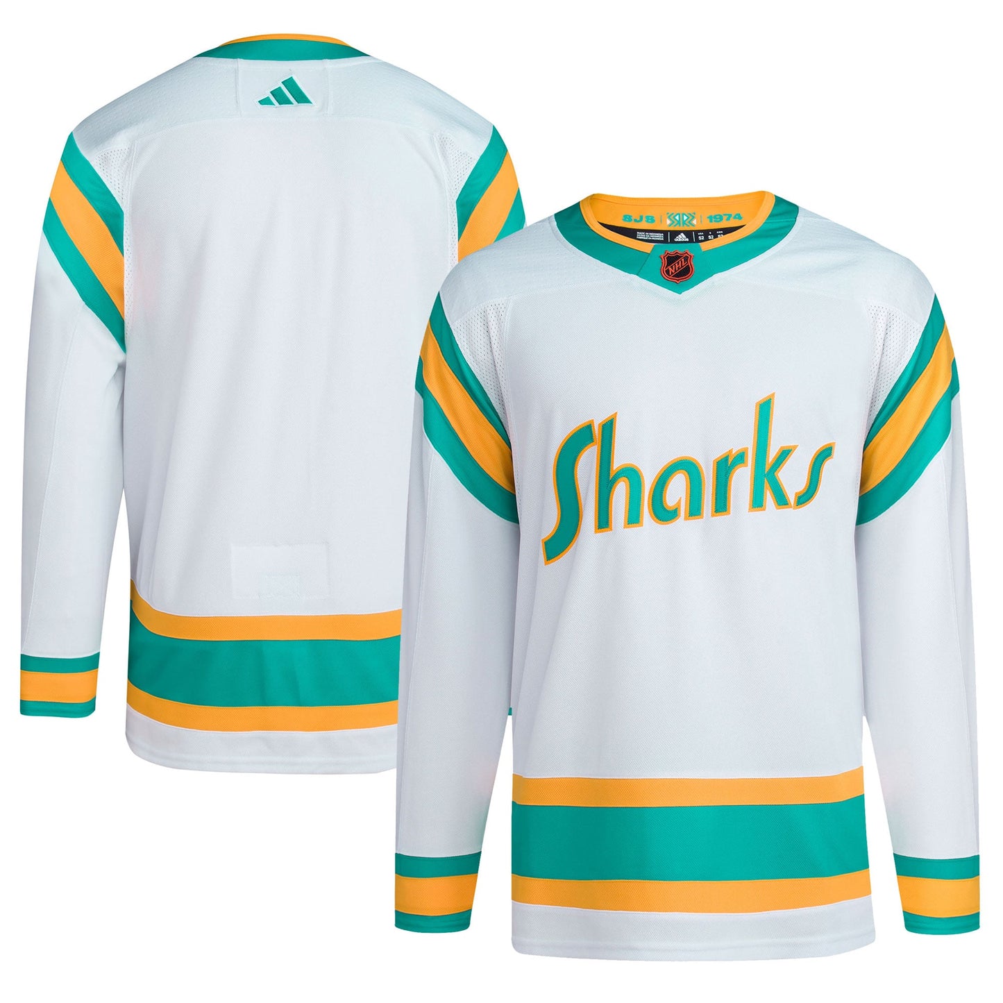 San Jose Sharks Reverse Retro 2.0 Authentic Blank Jersey - White