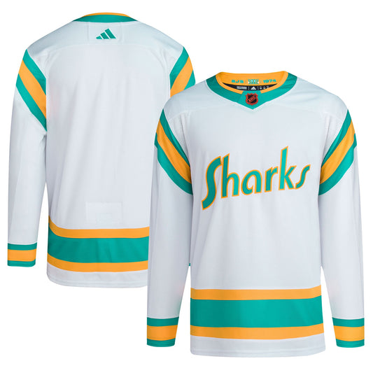 San Jose Sharks Reverse Retro 2.0 Authentic Blank Jersey - White