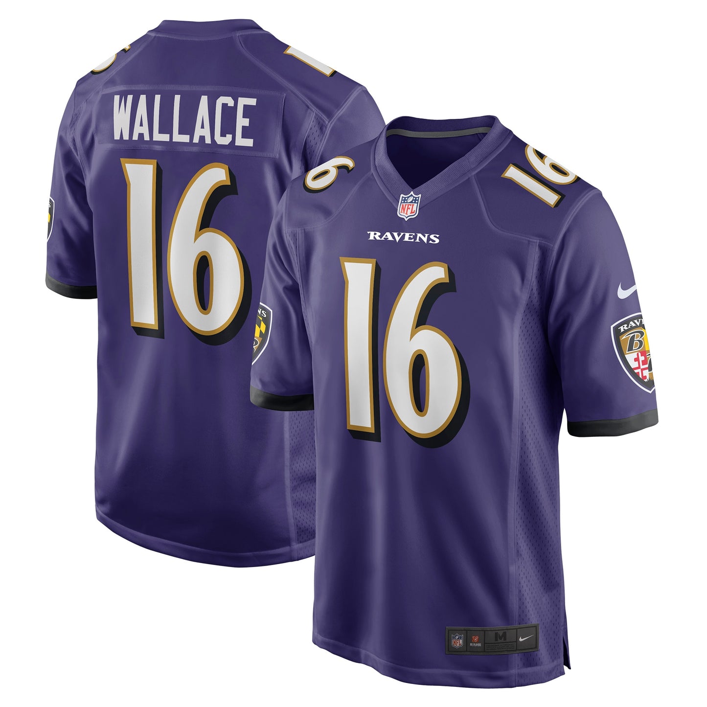 Tylan Wallace Baltimore Ravens Game Jersey - Purple