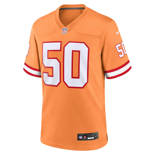 Vita Vea Tampa Bay Buccaneers Throwback Game Jersey - Orange