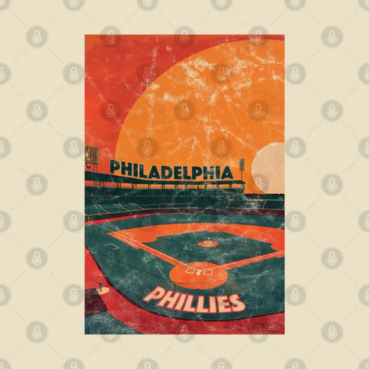 Midcentury Philadelphia Phillies Stadium T-Shirt