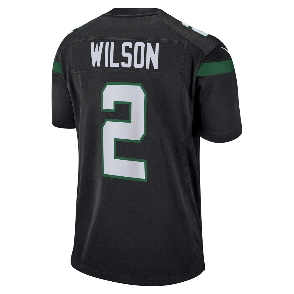 Men's New York Jets Zach Wilson Game Jersey Stealth Black