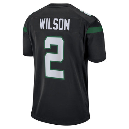 Men's New York Jets Zach Wilson Game Jersey Stealth Black