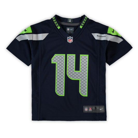 Preschool DK Metcalf Navy Seattle Seahawks Game Jersey