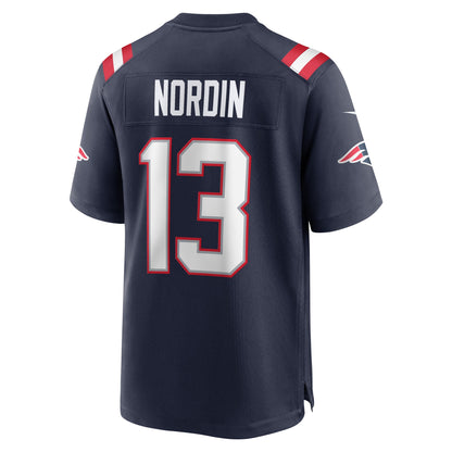 Quinn Nordin New England Patriots Game Player Jersey - Navy