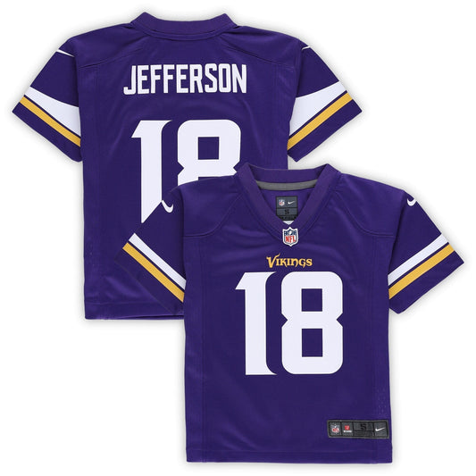 Preschool Justin Jefferson Purple Minnesota Vikings Game Jersey