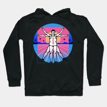 Running Vitruvian Man Hoodie