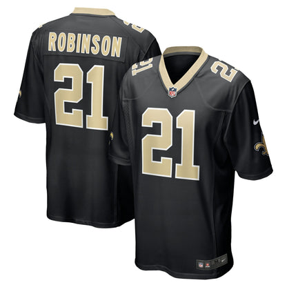Patrick Robinson New Orleans Saints Game Jersey - Black