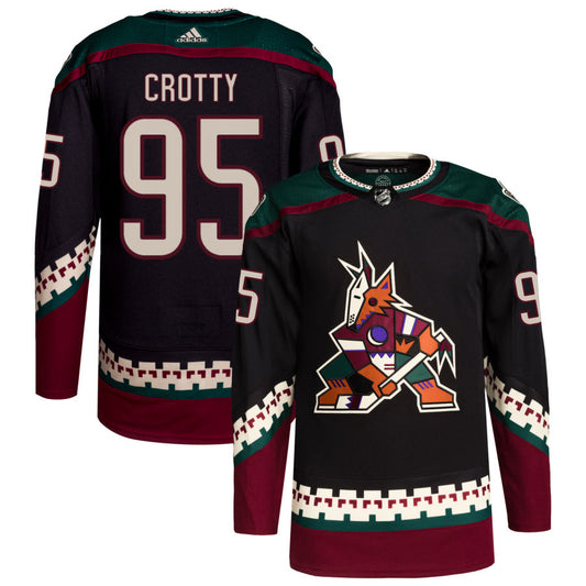 Cameron Crotty Arizona Coyotes Home Primegreen Authentic Pro Jersey - Black