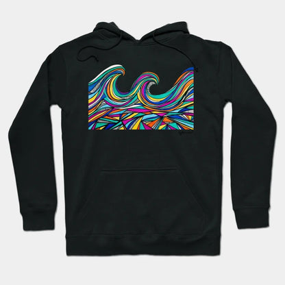 Waves Of Color Hoodie