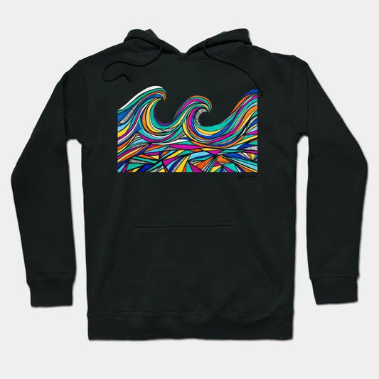 Waves Of Color Hoodie
