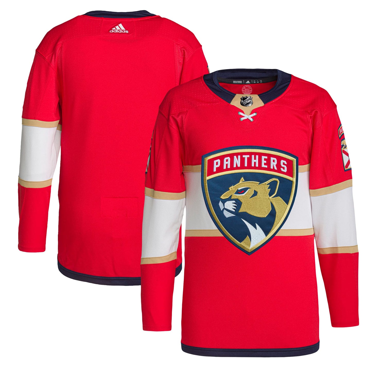 Florida Panthers Home Primegreen Authentic Pro Jersey - Red