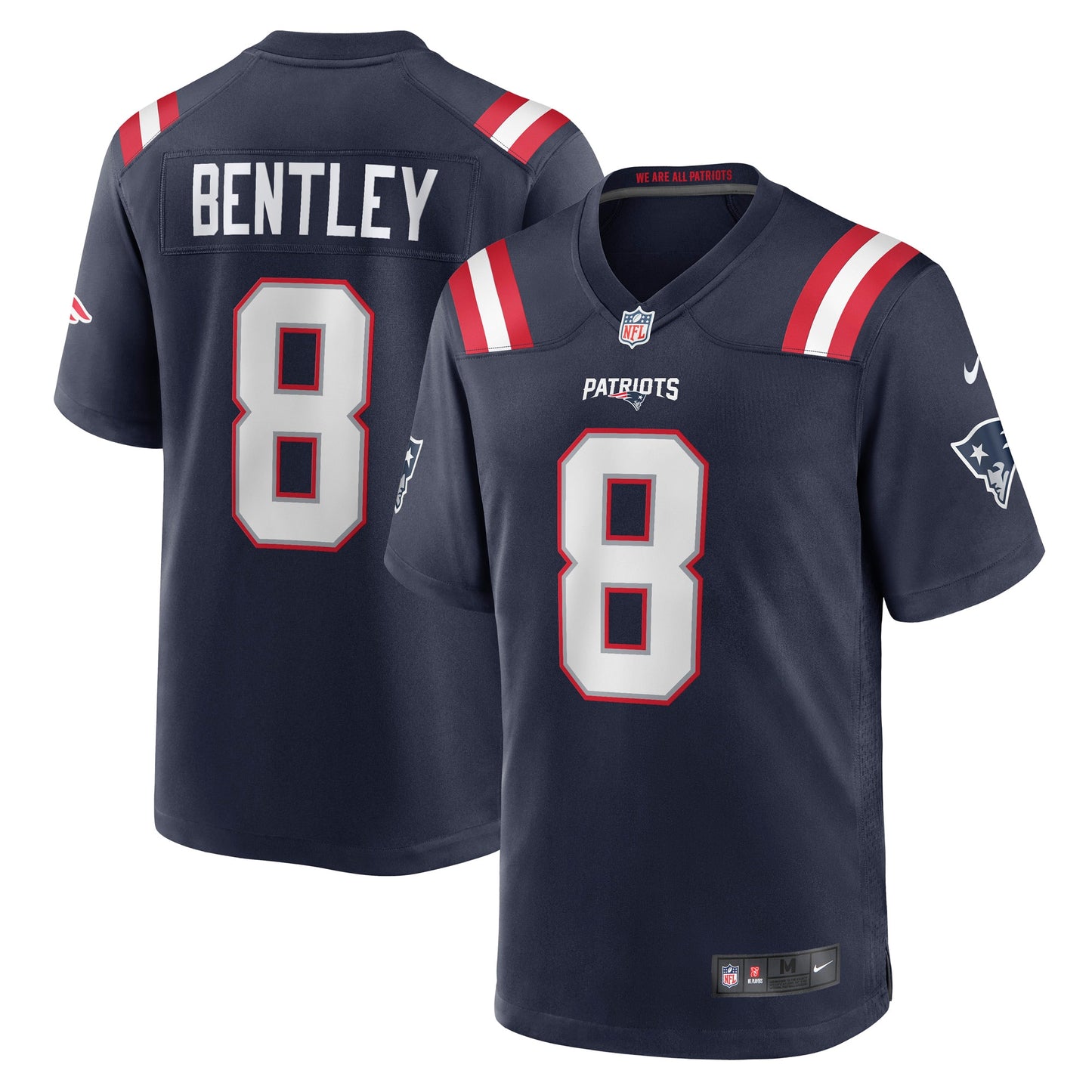 Ja'Whaun Bentley New England Patriots Game Player Jersey - Navy
