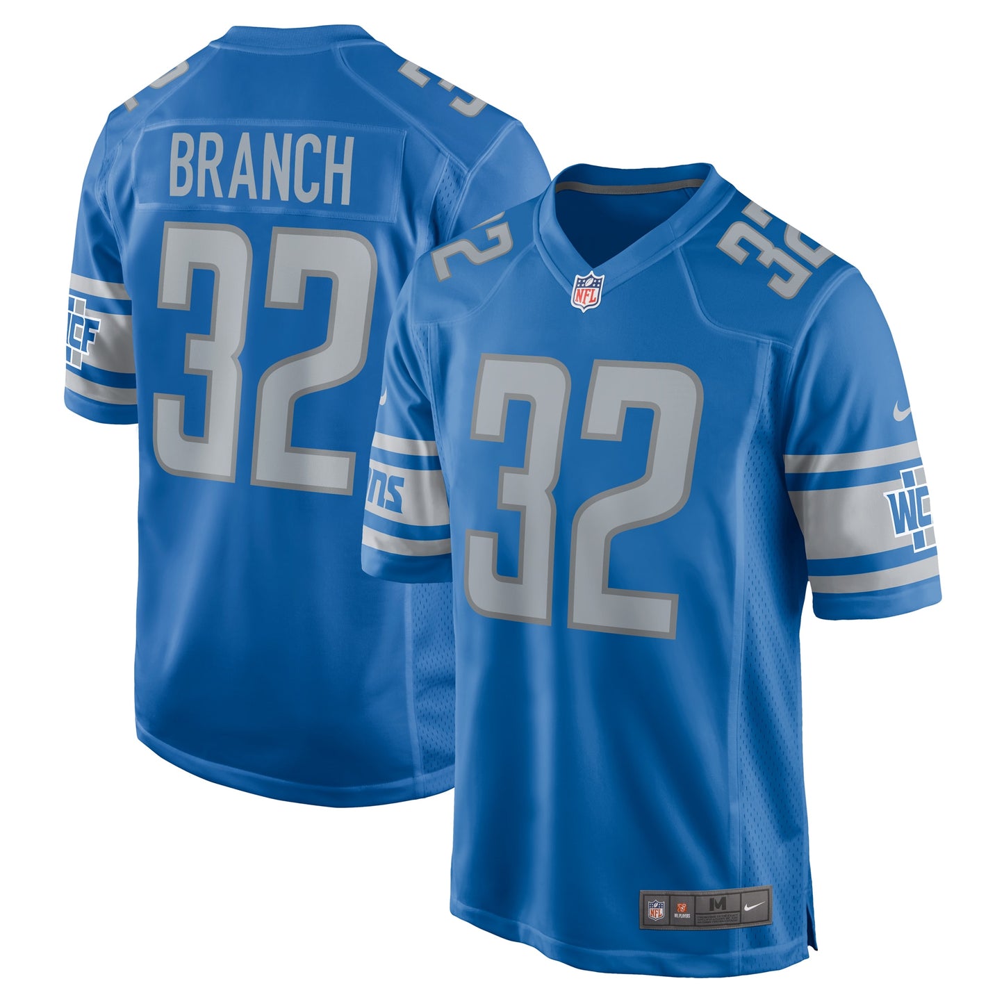 Brian Branch Detroit Lions 2023 NFL Draft Pick Game Jersey - Blue