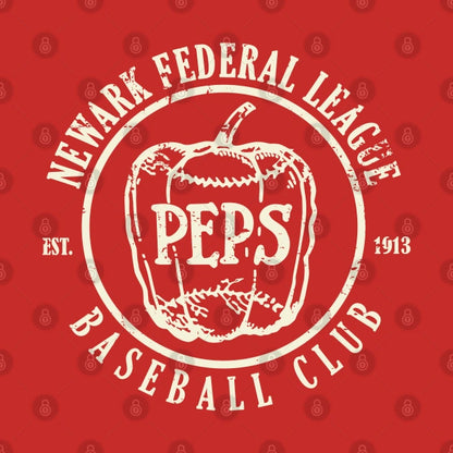 1913 Newark Peppers Defunct Vintage Hoodie