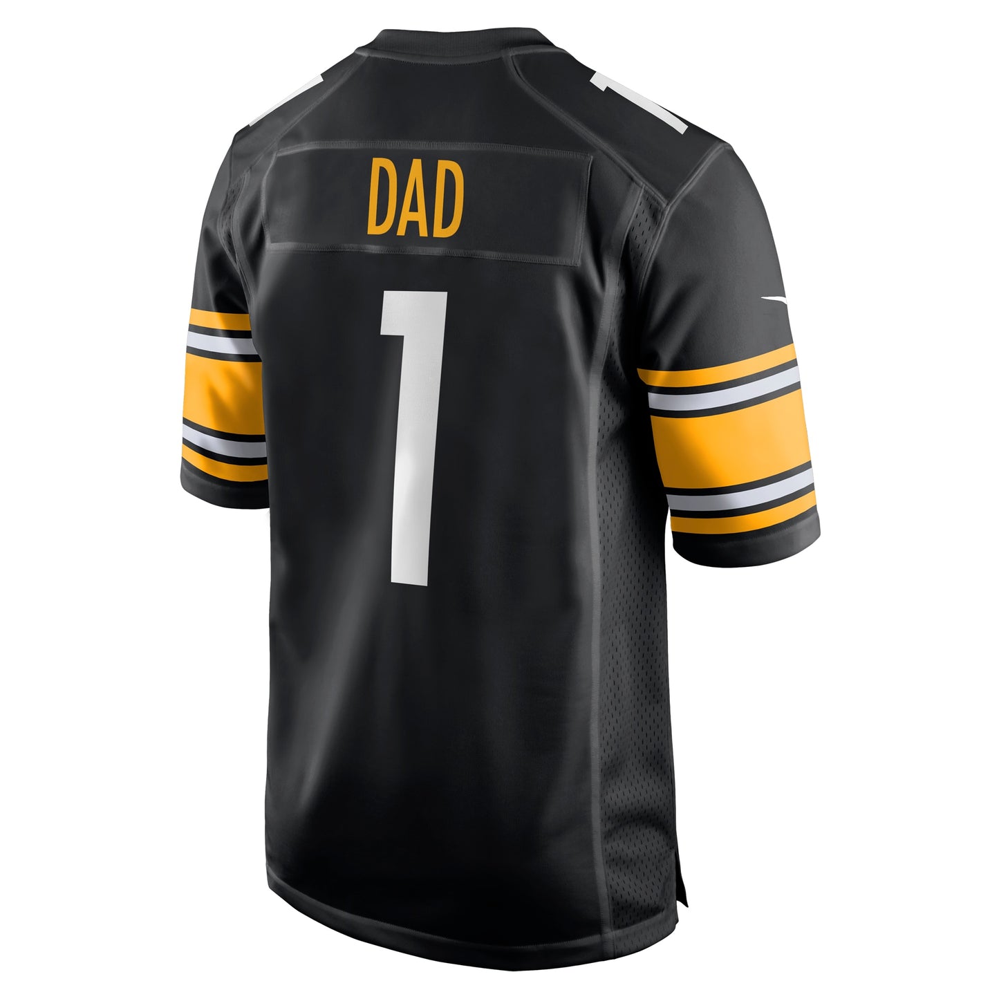 Number 1 Dad Pittsburgh Steelers Game Jersey - Black