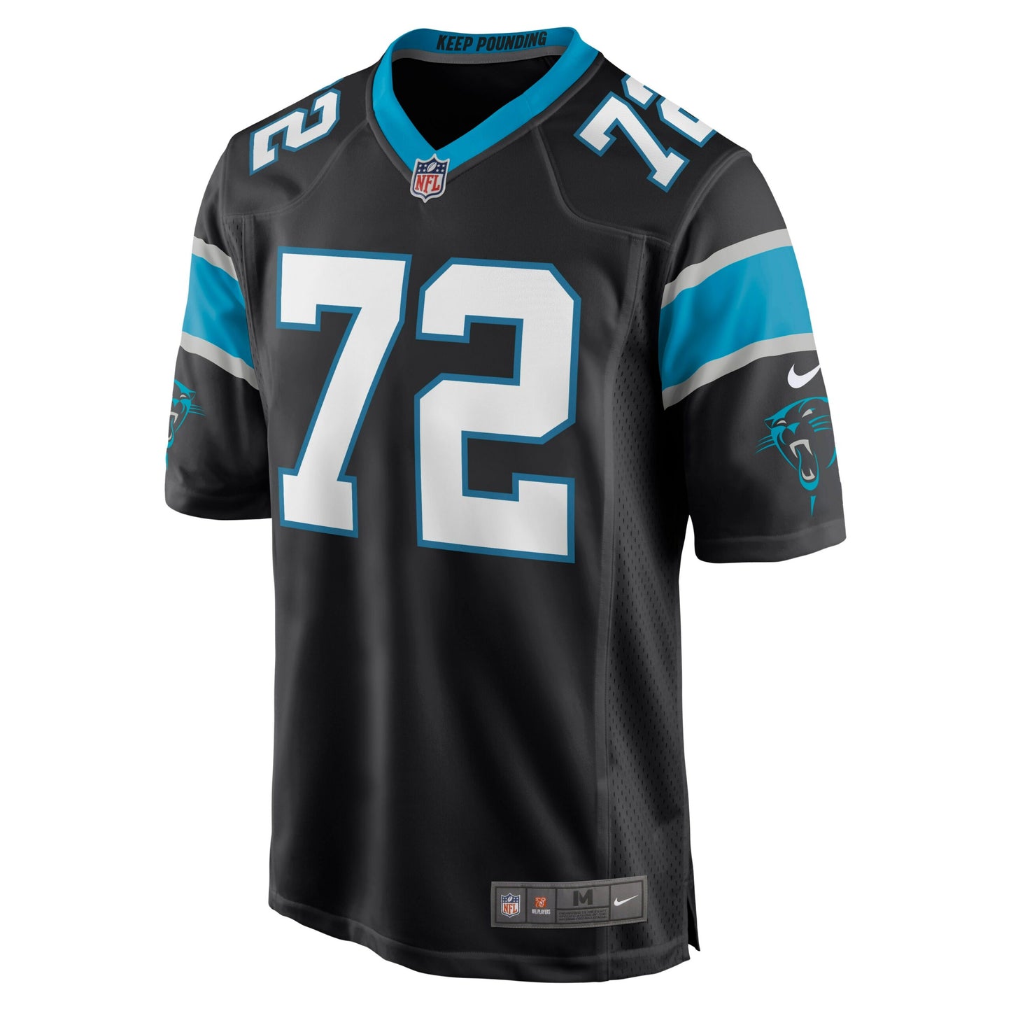 Taylor Moton Carolina Panthers Game Jersey - Black