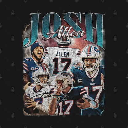 Josh Allen 17 Vintage T-Shirt