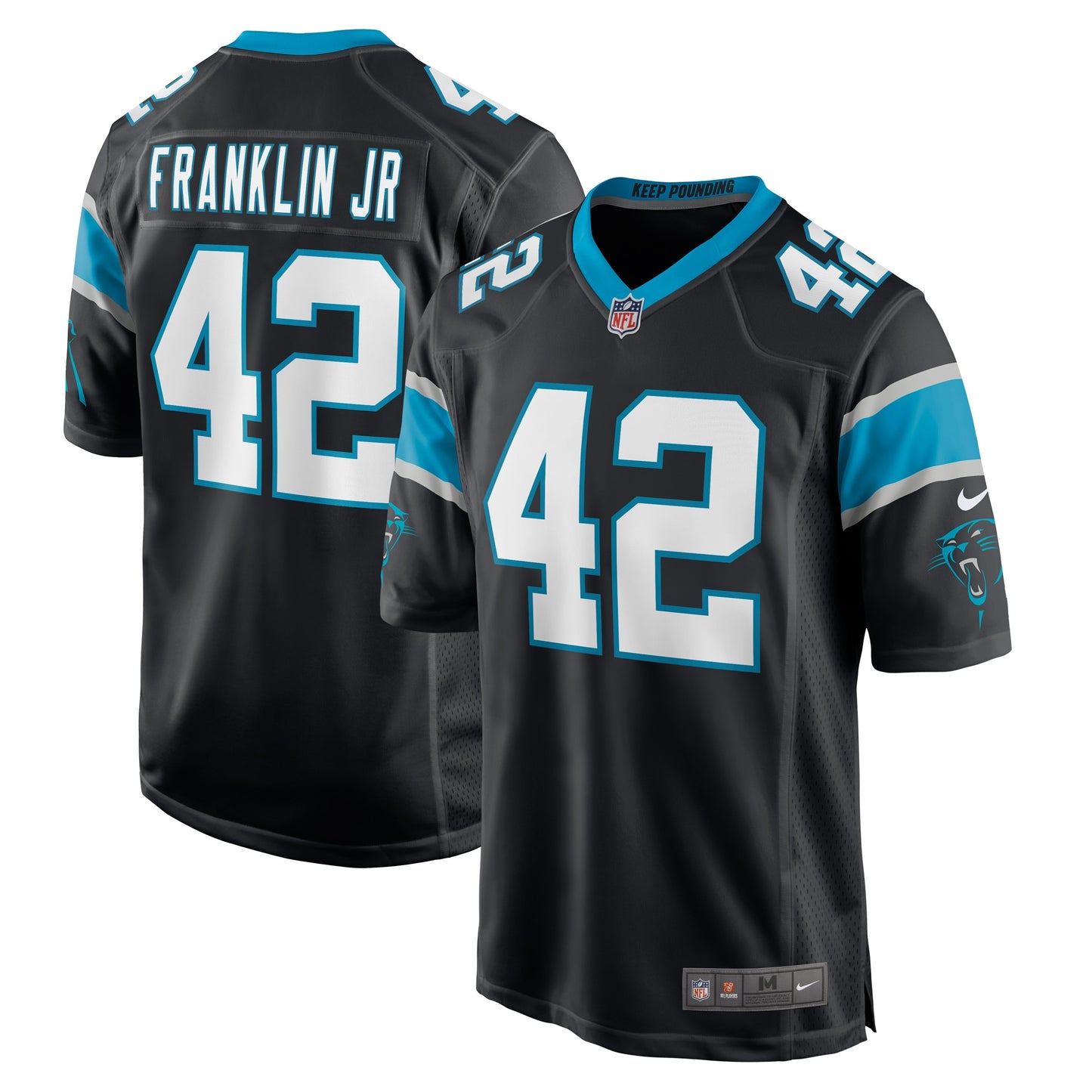 Sam Franklin Jr. Carolina Panthers Game Player Jersey - Black