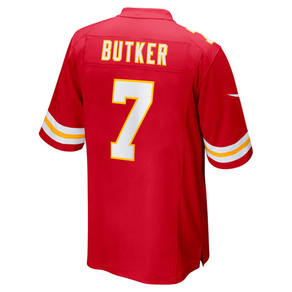 Harrison Butker Kansas City Chiefs Super Bowl LVII Patch Game Jersey - Red