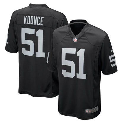 Malcolm Koonce Las Vegas Raiders Game Jersey - Black