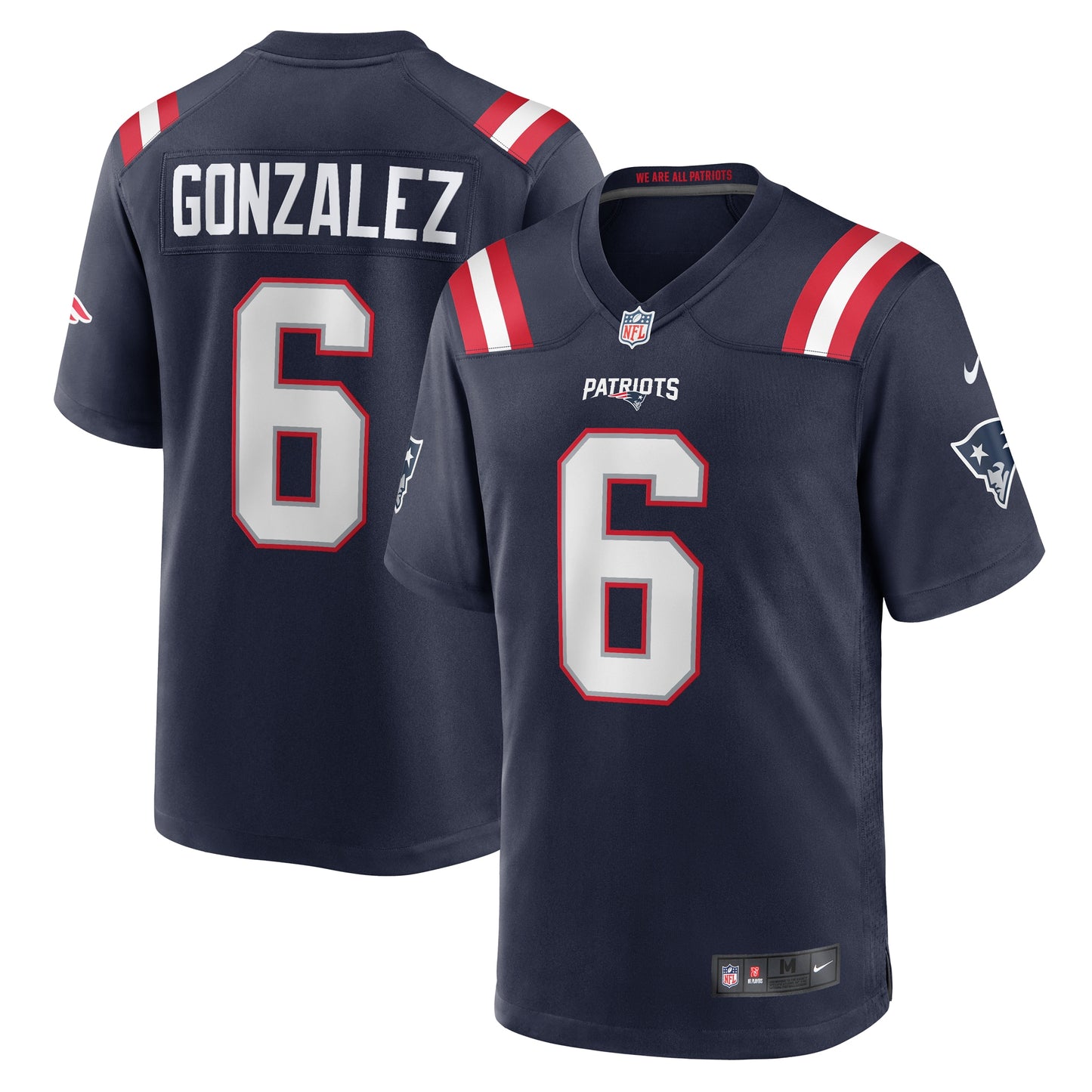 Christian Gonzalez New England Patriots Team Game Jersey - ?Navy