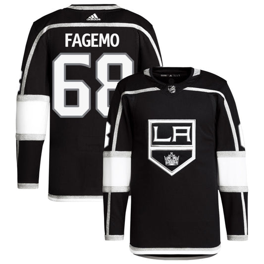 Samuel Fagemo Los Angeles Kings Home Primegreen Authentic Pro Jersey - Black