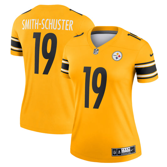 JuJu Smith-Schuster Pittsburgh Steelers Women's Inverted Legend Jersey - Gold