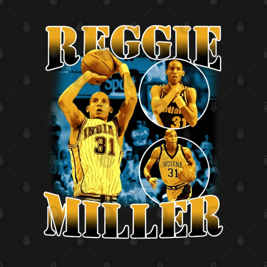 Reggie Miller Choke Sign Basketball Legend Signature Vintage Retro 80S 90S Bootleg Rap Style Hoodie