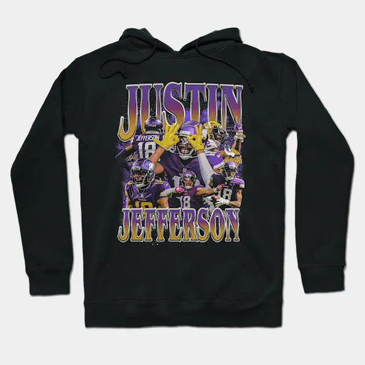 Justin Jefferson Vintage Bootleg Hoodie