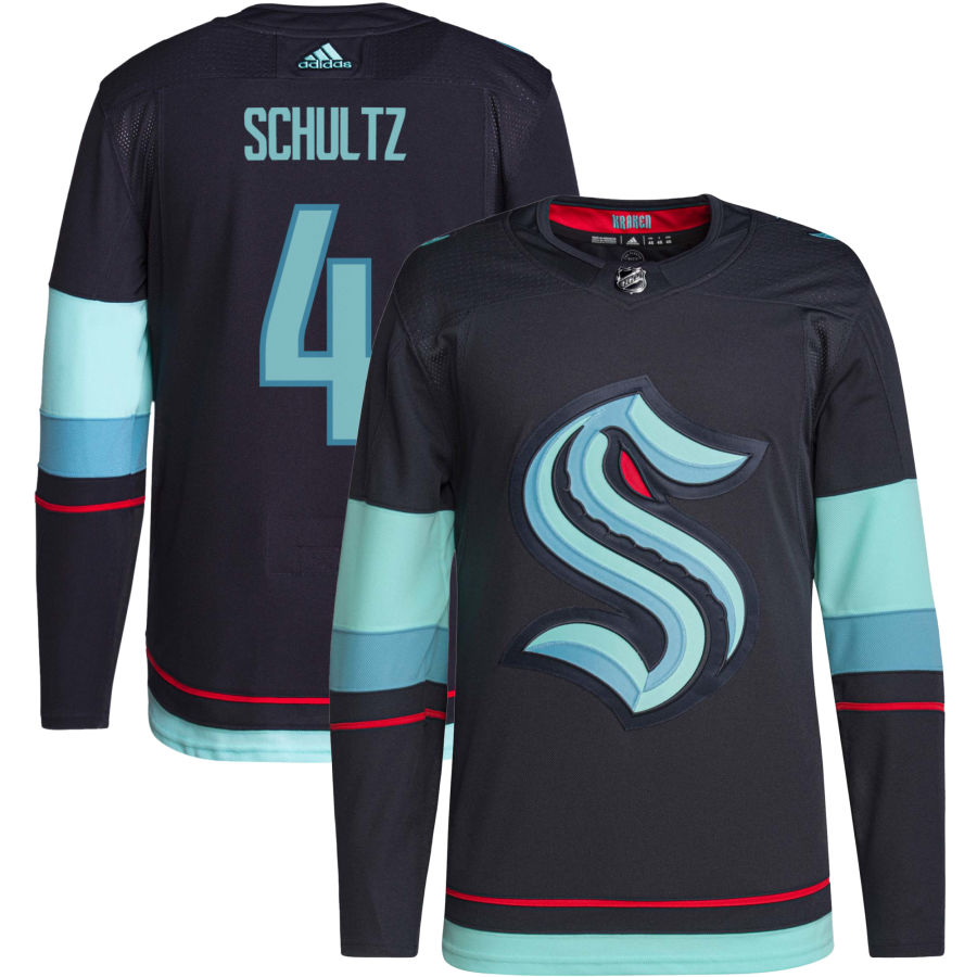 Justin Schultz Seattle Kraken Home Authentic Primegreen Jersey - Navy