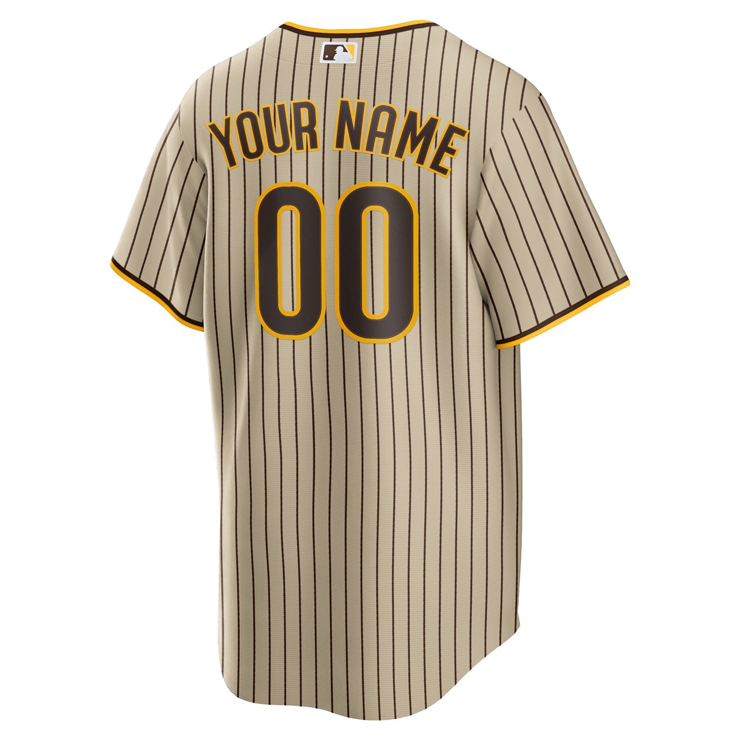 San Diego Padres Road Custom Replica Jersey - Brown