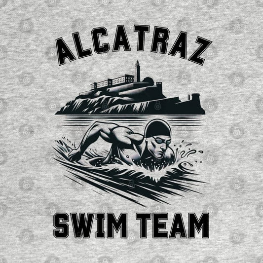 Alcatraz Swim Team | Funny Swim Team Swimming Logo T-Shirt
