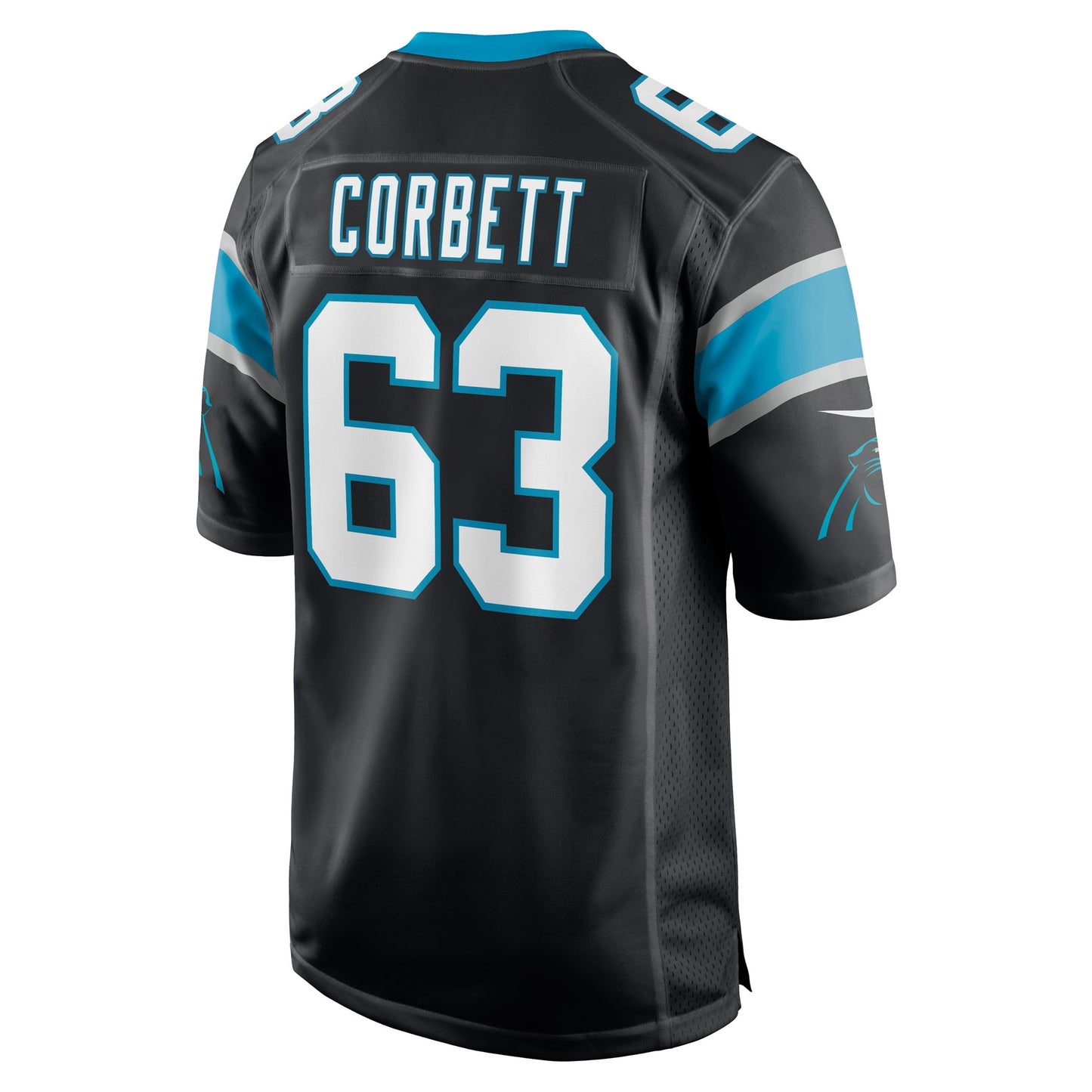 Austin Corbett Carolina Panthers Game Jersey - Black