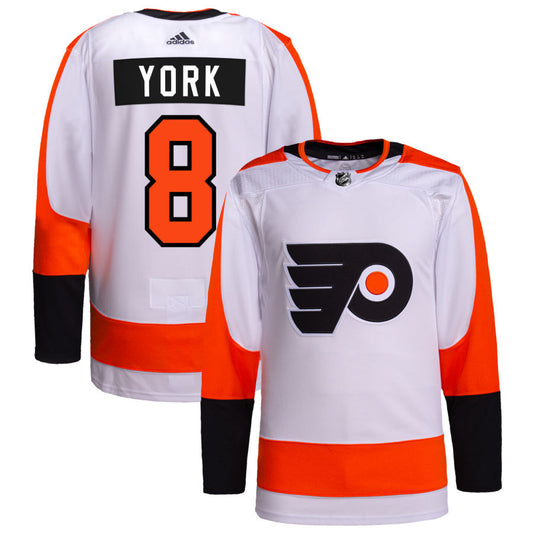 Cam York Philadelphia Flyers Away Authentic Pro Jersey - White