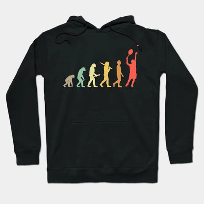 Retro Tennis Evolution Gift For Tennis Players Hoodie