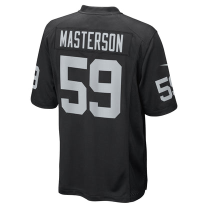 Luke Masterson Las Vegas Raiders Game Player Jersey - Black