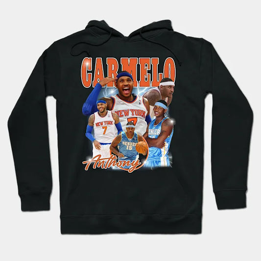 Carmelo Anthony Vintage Collage Hoodie