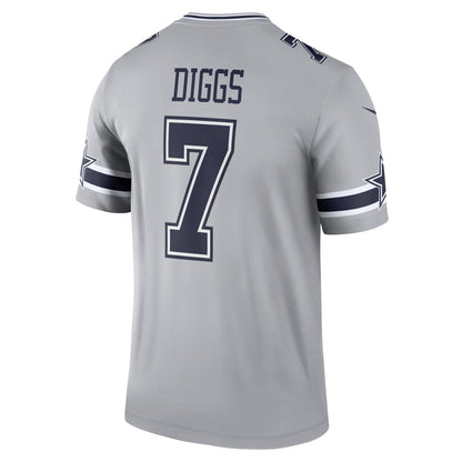 Trevon Diggs Dallas Cowboys Inverted Legend Jersey - Gray