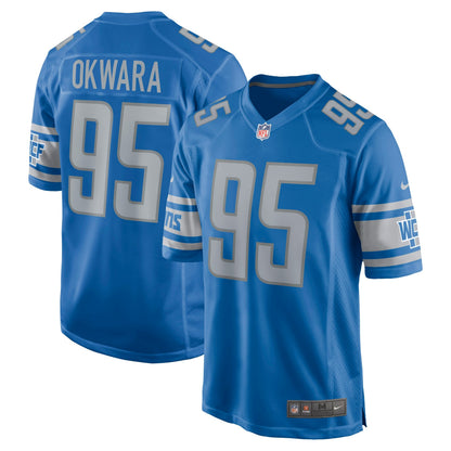Romeo Okwara Detroit Lions Game Jersey - Blue