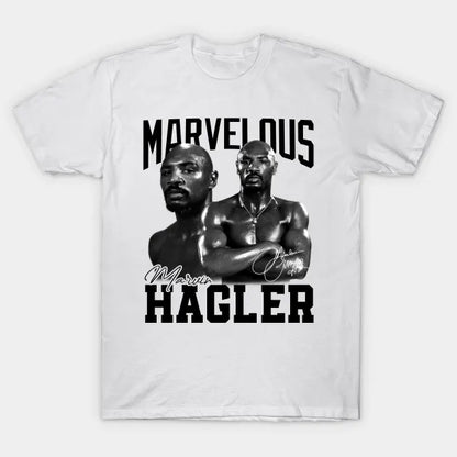 Marvelous Marvin Hagler Boxing Legend Signature Vintage Retro 80S 90S Bootleg Rap Style T-Shirt