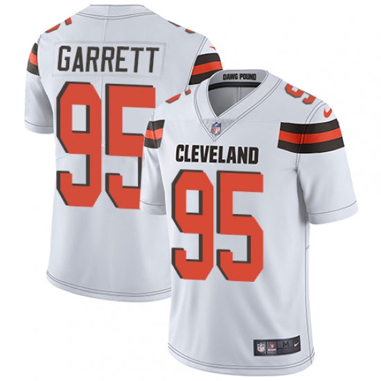 Men's Cleveland Browns Myles Garrett Limited Player Jersey White